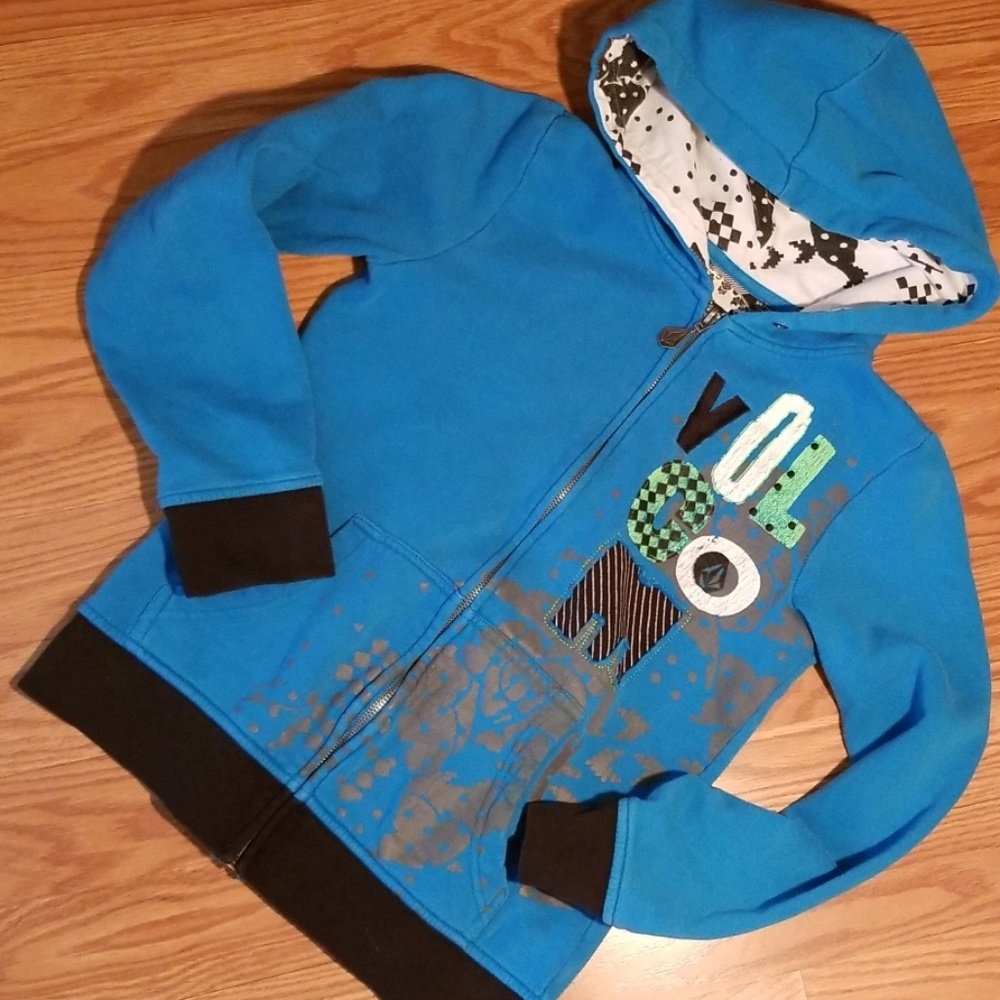 Volcom zip up‎ hooded sweatshirt xs